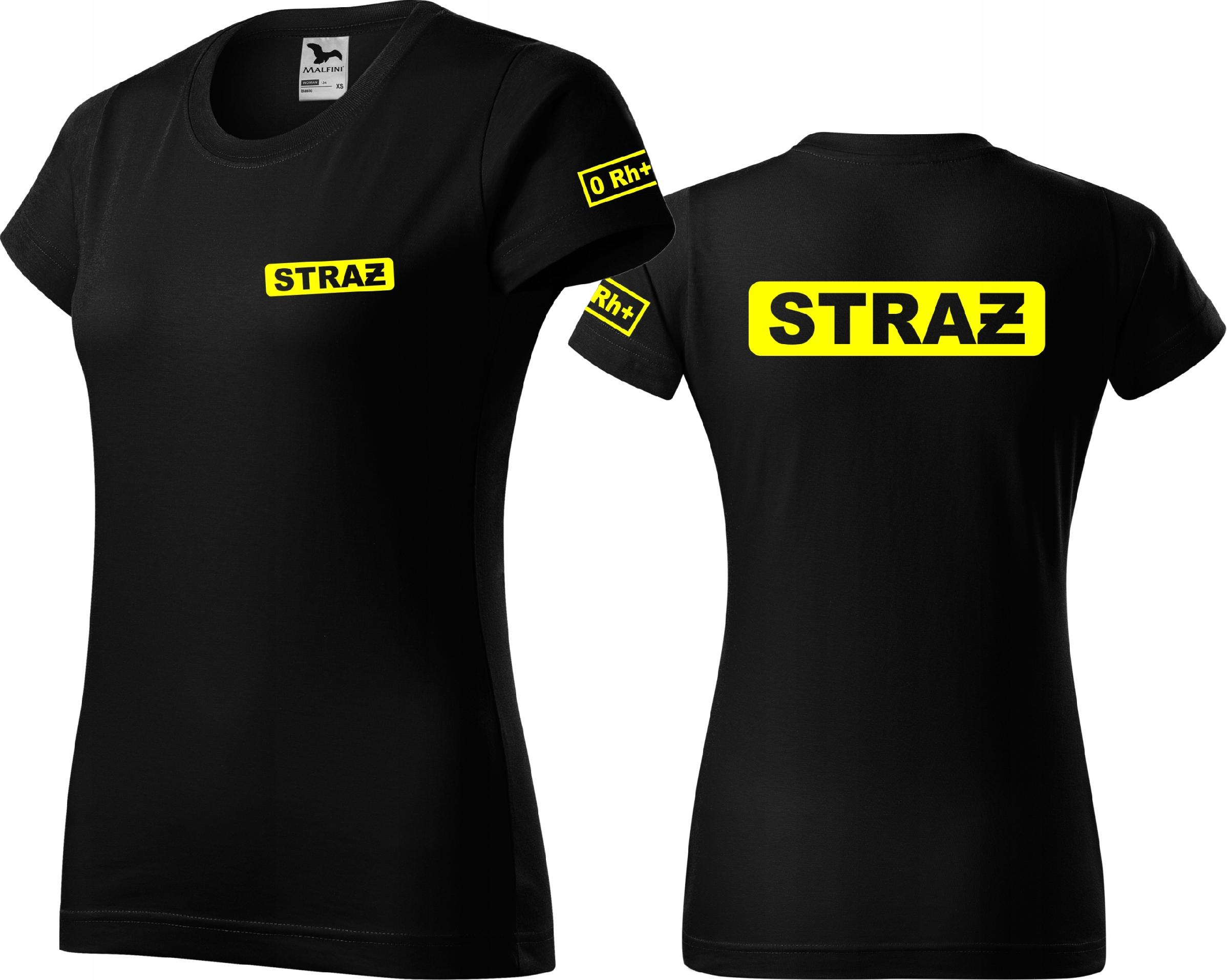 

Koszulka damska z nadrukiem Straż + Grupa Krwi L