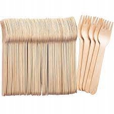 

Widelec drewniany/eko sztućce jednorazowe 100 szt.