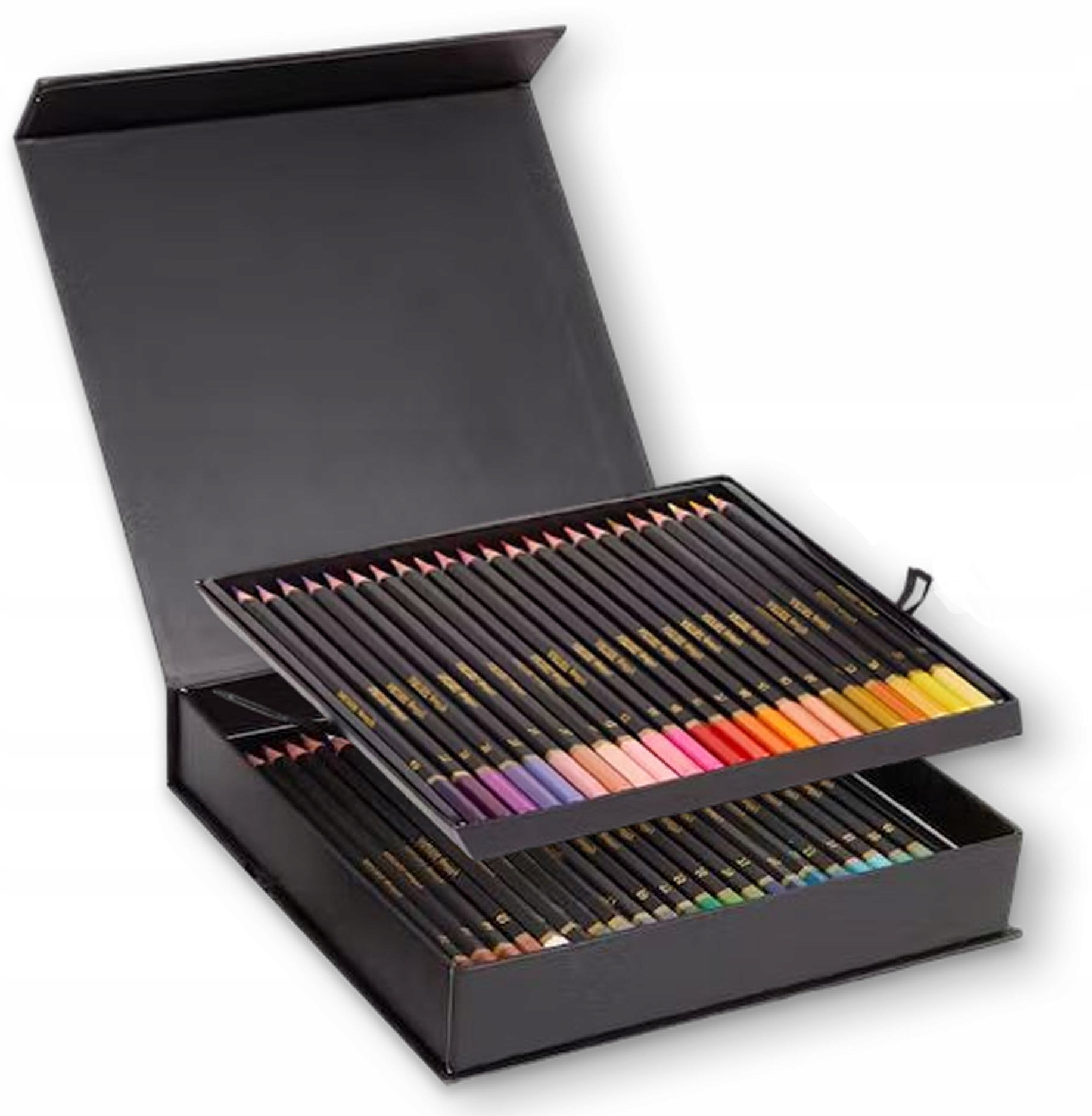 KREDKI OŁÓWKOWE PROFESJONALNE MIĘKKIE DO RYSOWANIA ZESTAW KREDEK 46 W ETUI Rodzaj ołówkowe