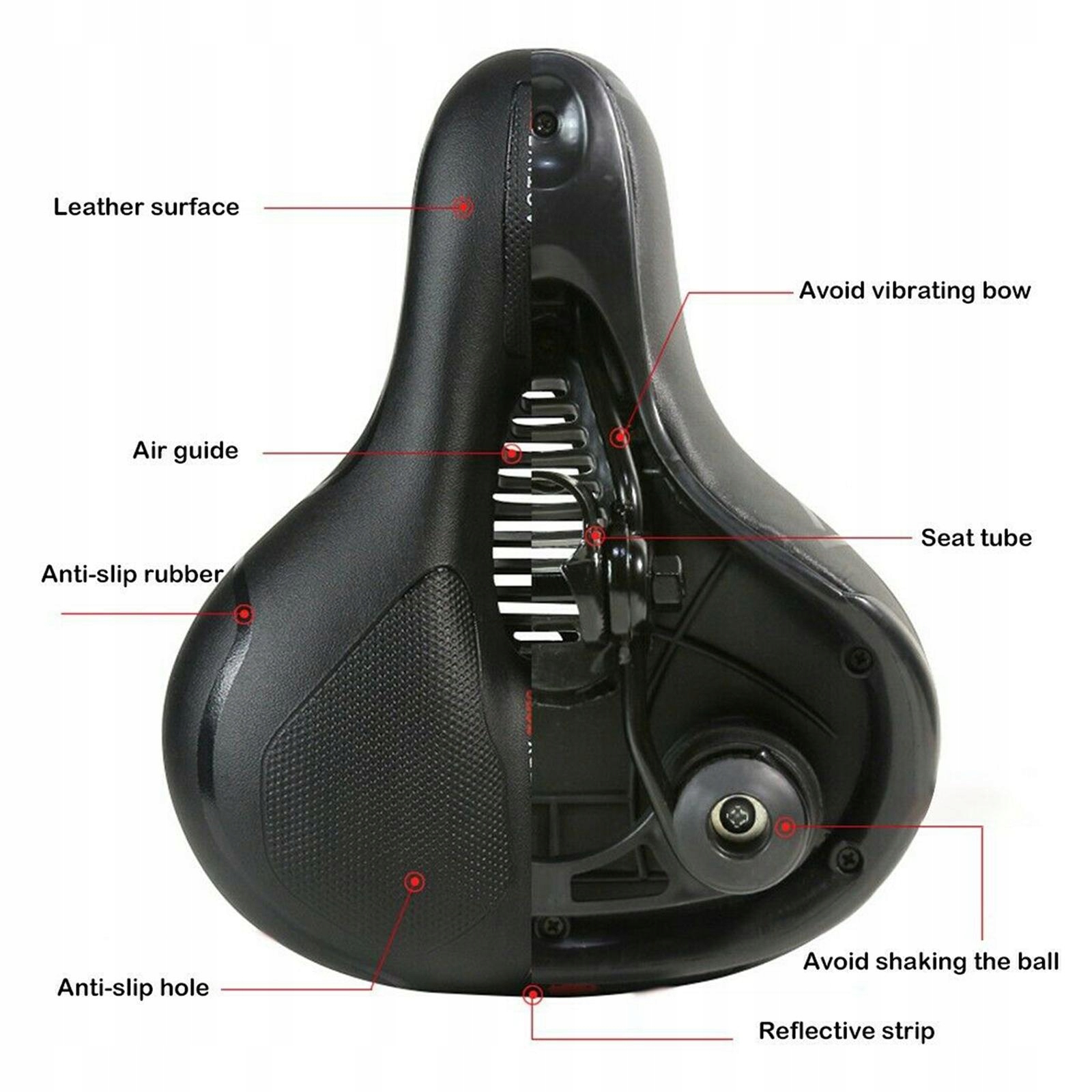 -Padded memory foam saddle Marka bez marki