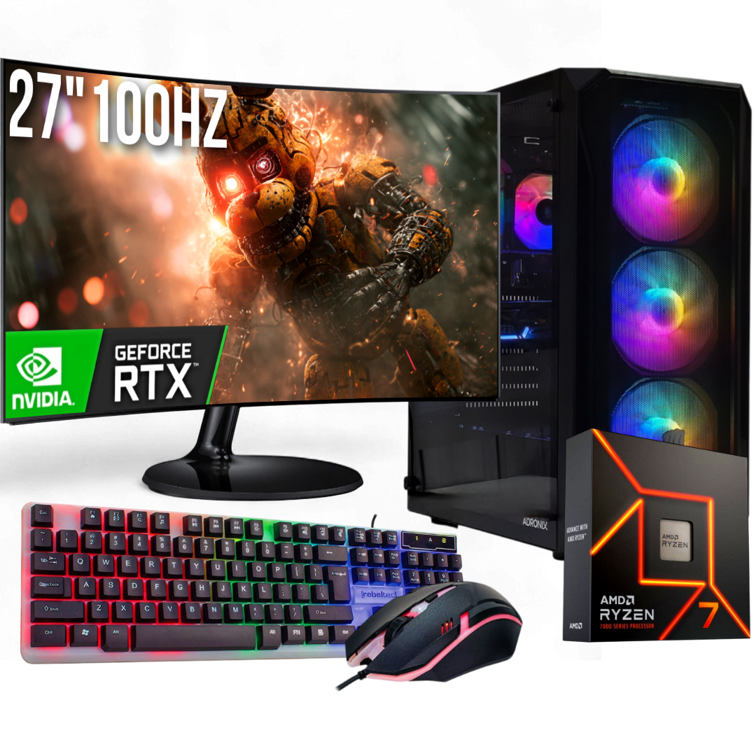 Herný Set Steel R7 9700X/16GB/RTX5060/1TB M.2 SSD/W11/27"100Hz
