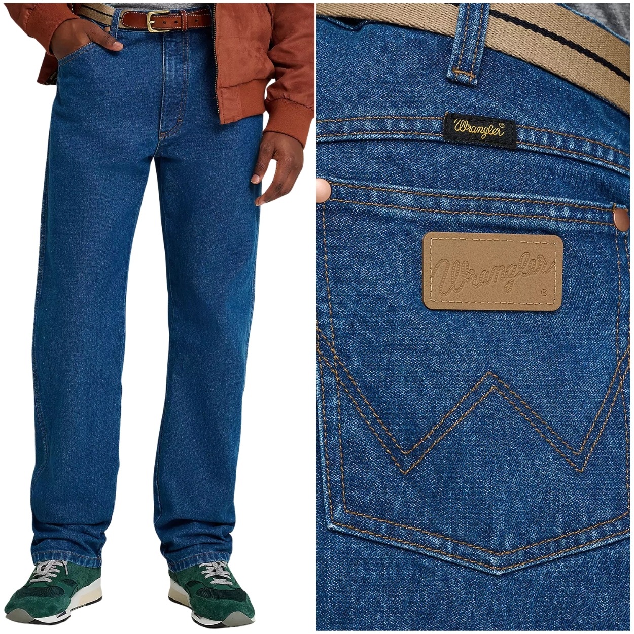 Wrangler 13MWZ Cowboy Cut Blue klasické jednoduché džínové kalhoty W30 L32