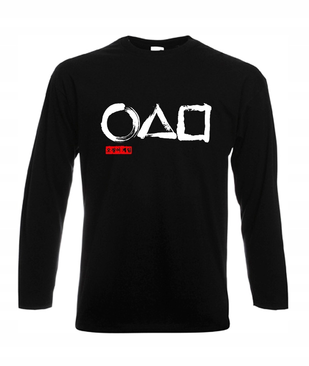 

S Long Bluzka Męska Squid Game Serial Gra Wzory