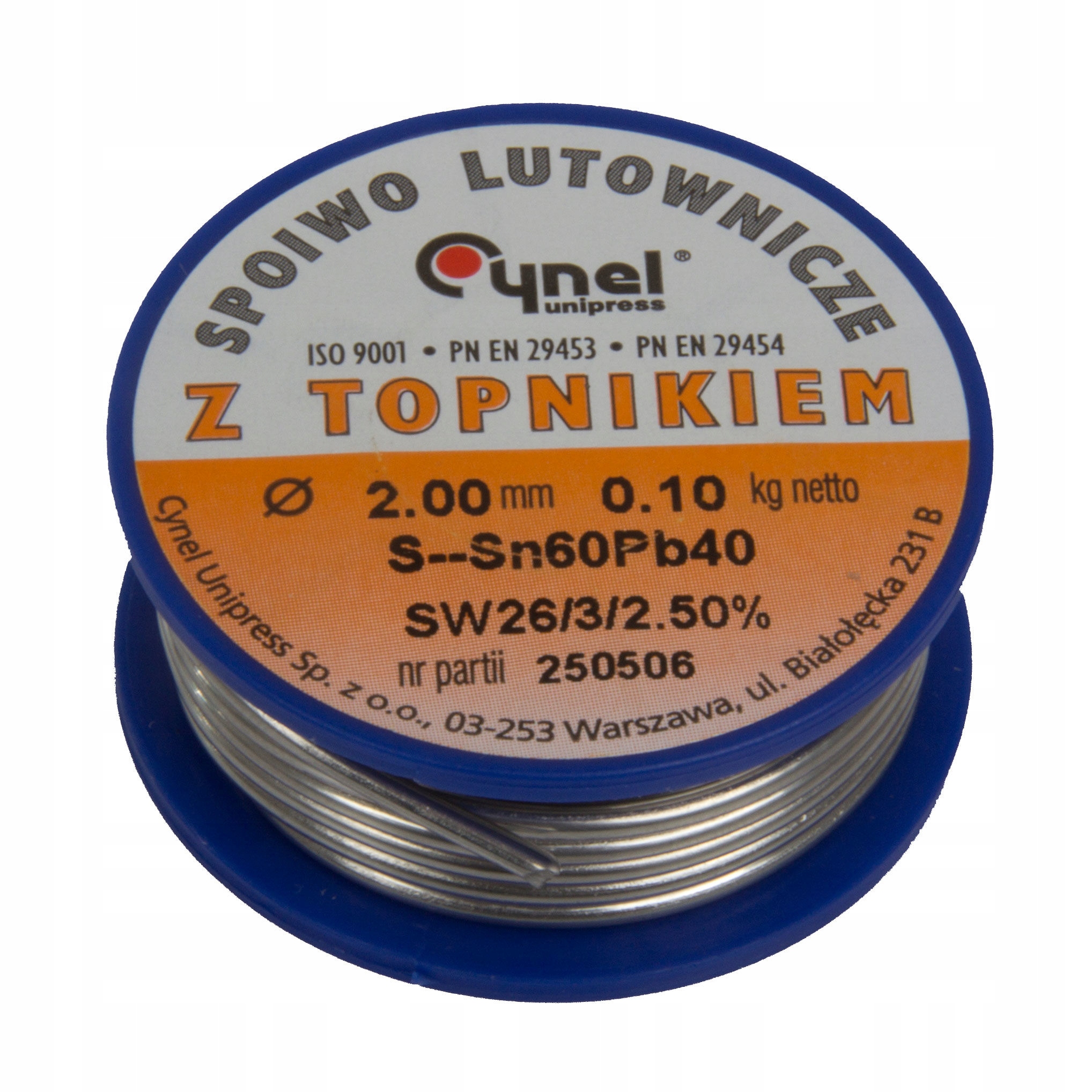 

Inne 60314 Spoiwo Lutownicze LC60 FI=20MM Szpula 1