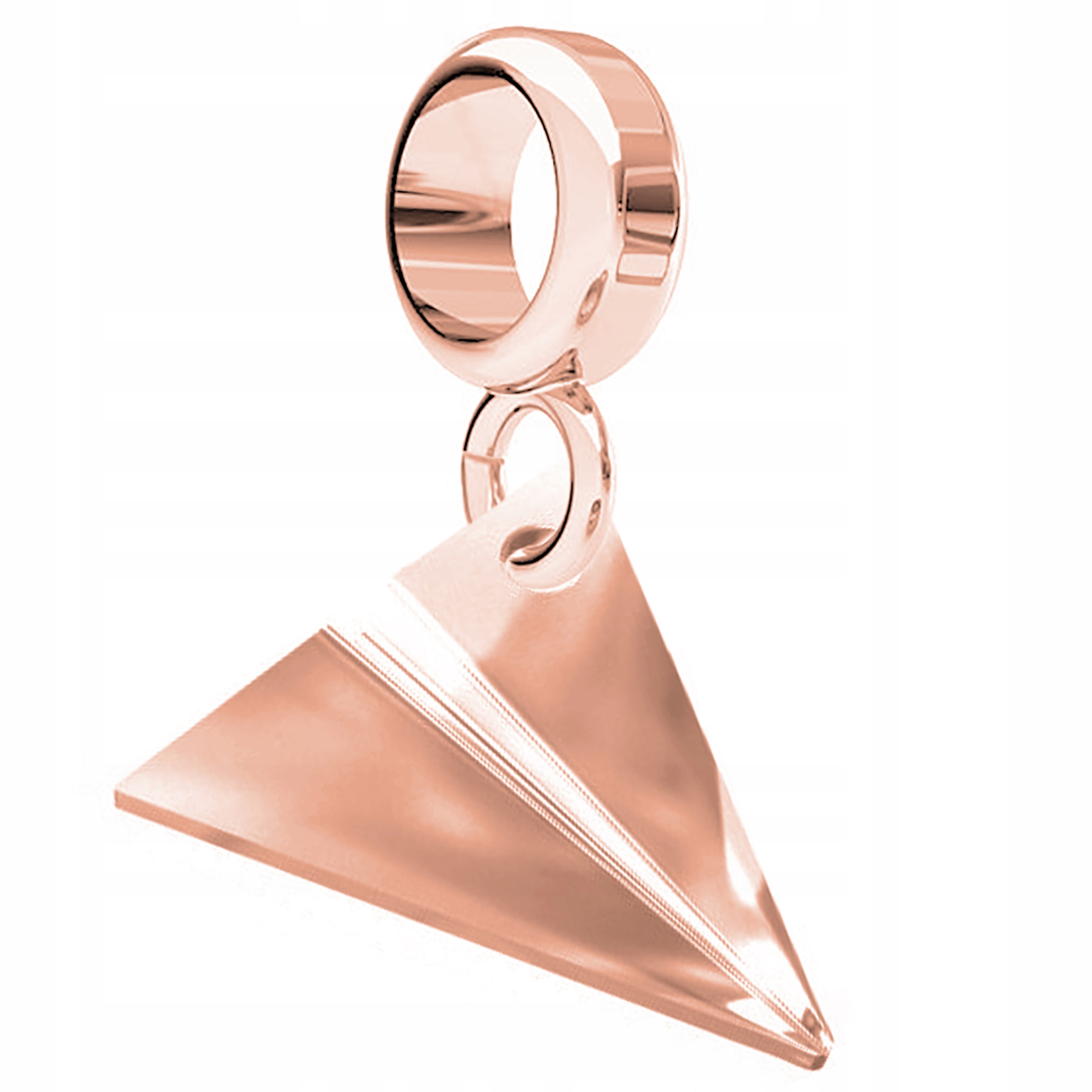 Charms Pozlacený s letadlem Plane Papírové letadlo Letadlo Stříbro 925