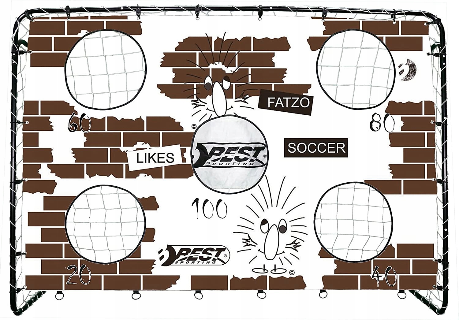 Mata celnościowa BestSporting do bramka 213 X 152 Model Mata z otworami do bramki