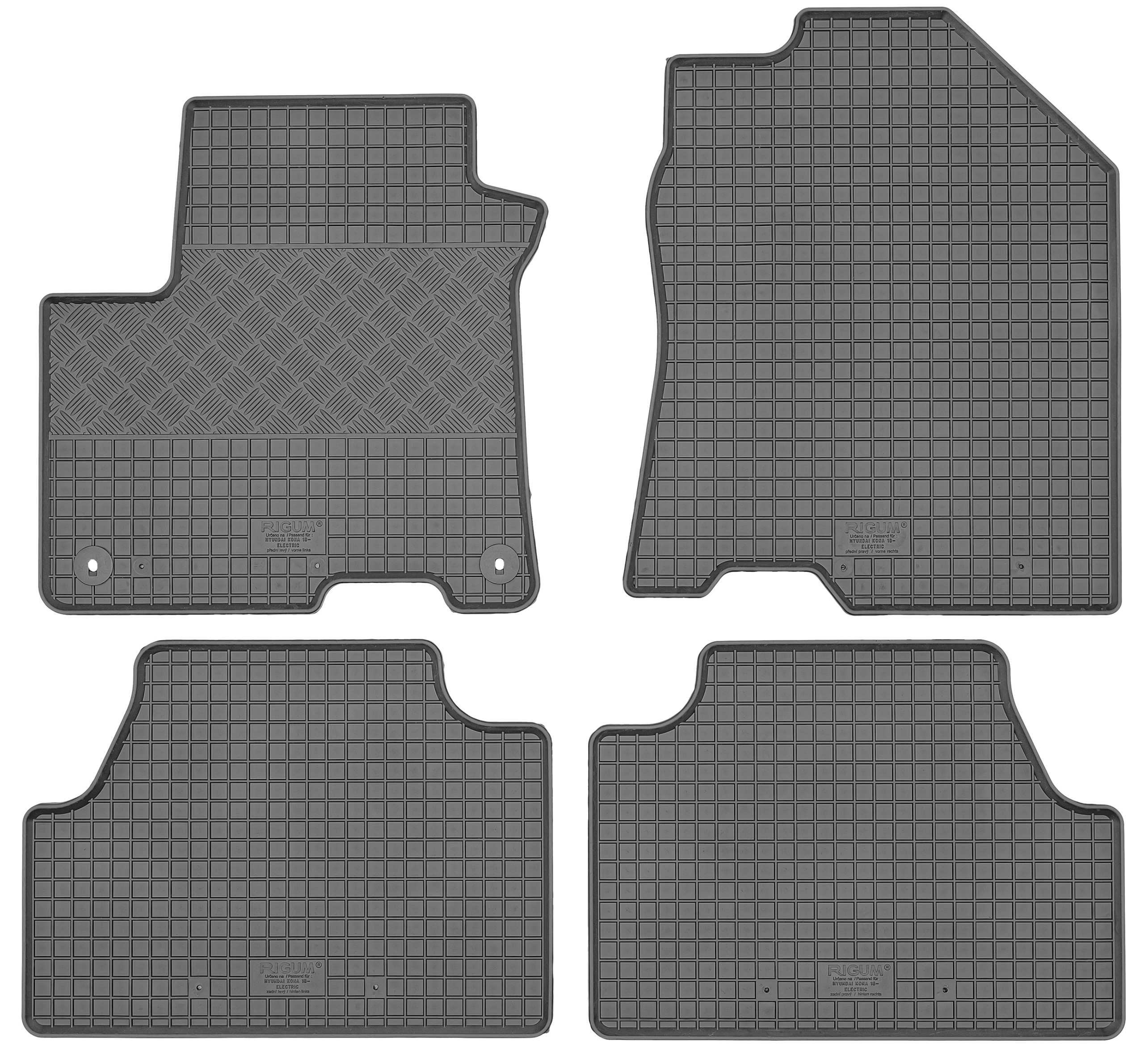 Hyundai Kona Electric SUV 2018- ZESTAW - Dywanik do bagażnika + pod nogi Producent Max-Dywanik