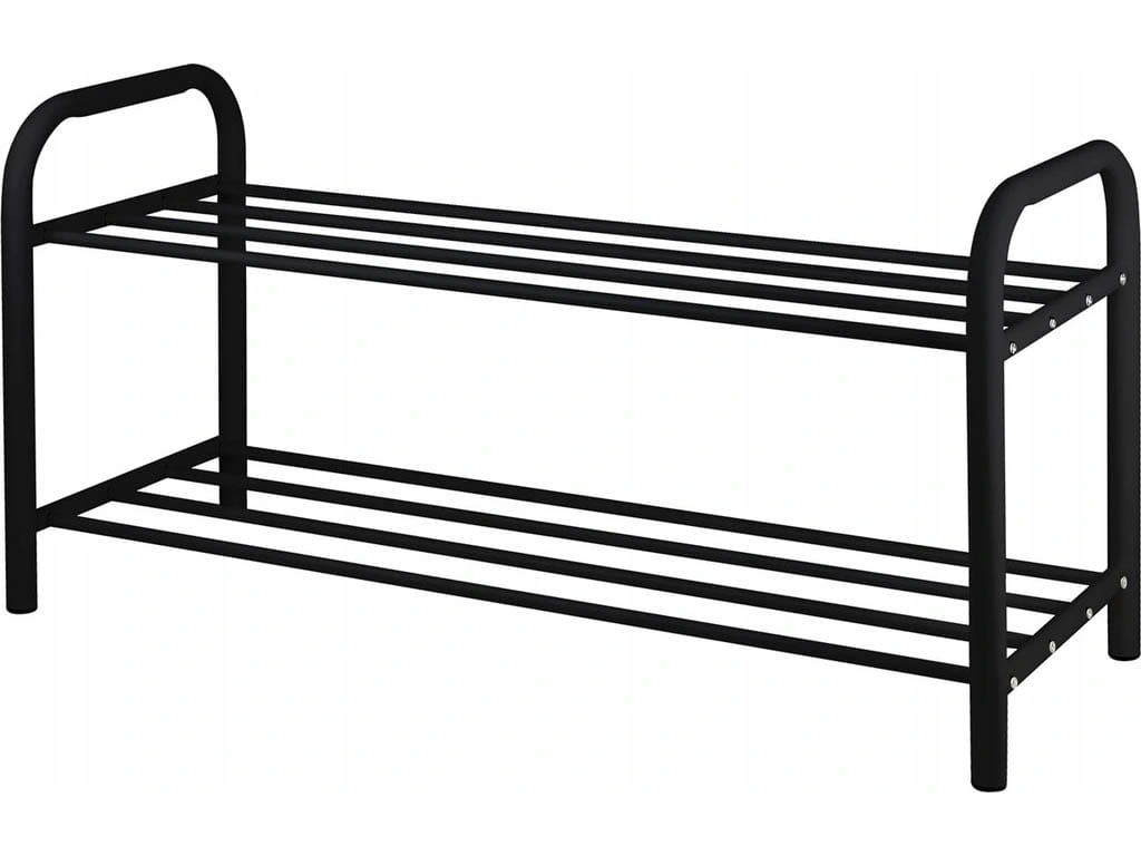 PÓŁKA NA BUTY 65 CM REGAŁ SZAFKA CZARNA METALOWA
