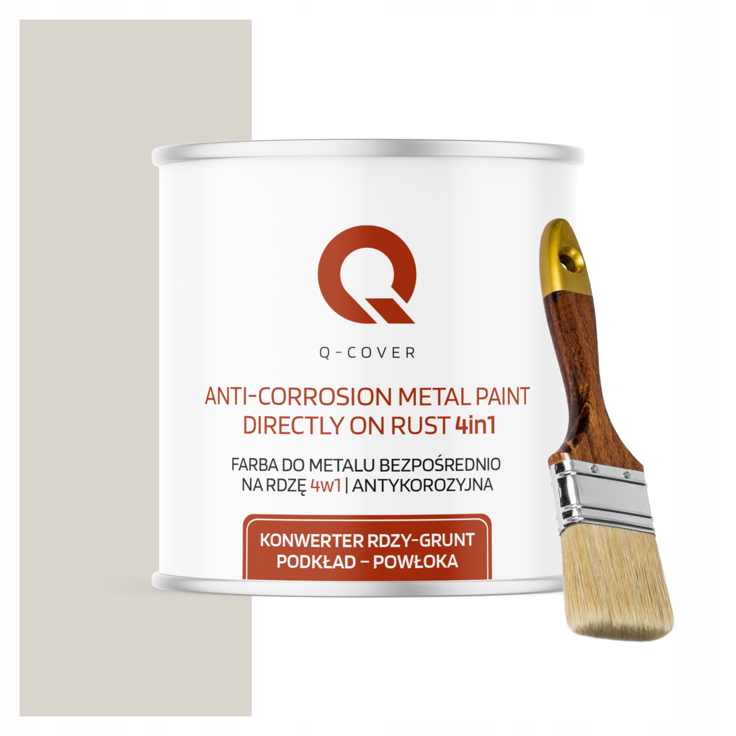 Farba na kov Antikorózna 2.5L Vysoký lesk Farba Biela Šedá Štetec