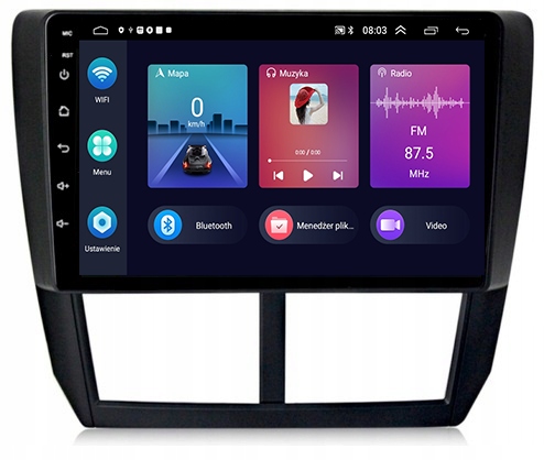 Rádio Gps Android Navigácia Subaru Forester 2007-2013 Carplay 4GB 34GB