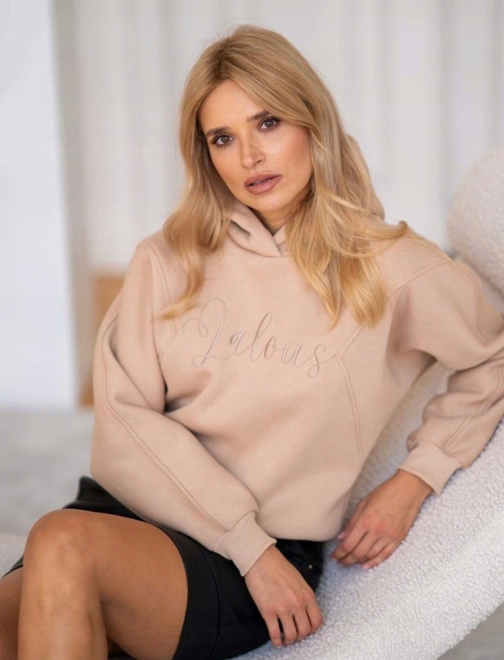 Mikina Béžová Velikost S Polský Výrobce