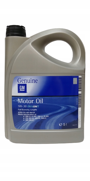 

Olej Gm Dexos2 5l 5W30 Opel Saab Chevrolet
