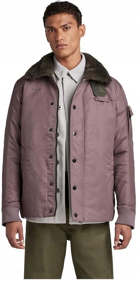 G-star Raw Bomber Bunda S Kožešinovým Límcem XL 6EA