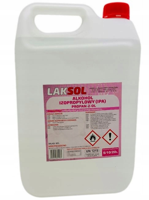 

Laksol Ipa czysty alkohol izopropylowy 99% 5L