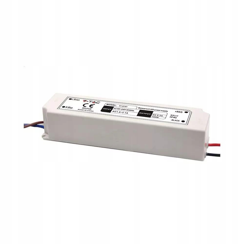 Napájecí zdroj pro Led zdroje vodotěsný 100W 12V 8.3A V-tac