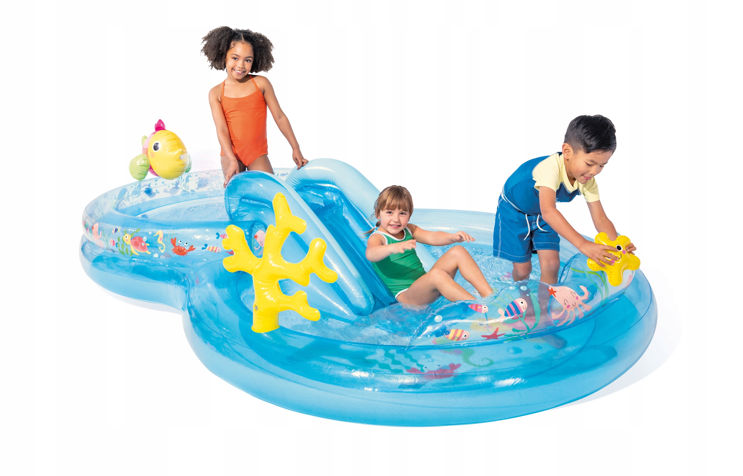 Pre Deti Veľké Vodné Ihrisko Podvodný Svet 310x193x71 cm Intex 56143
