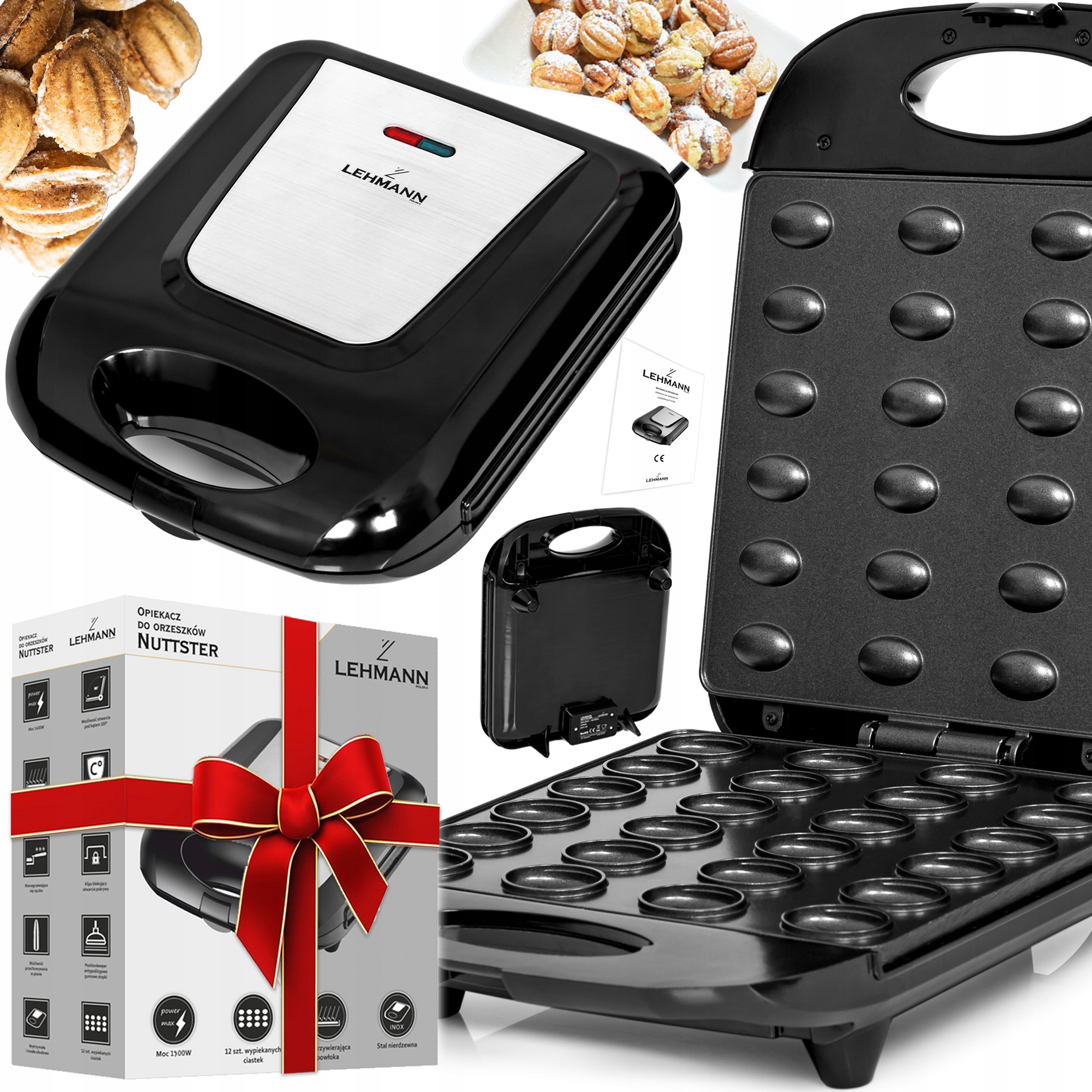 

Opiekacz Do Orzeszków Ciastek Forma 24 Szt 1700 W