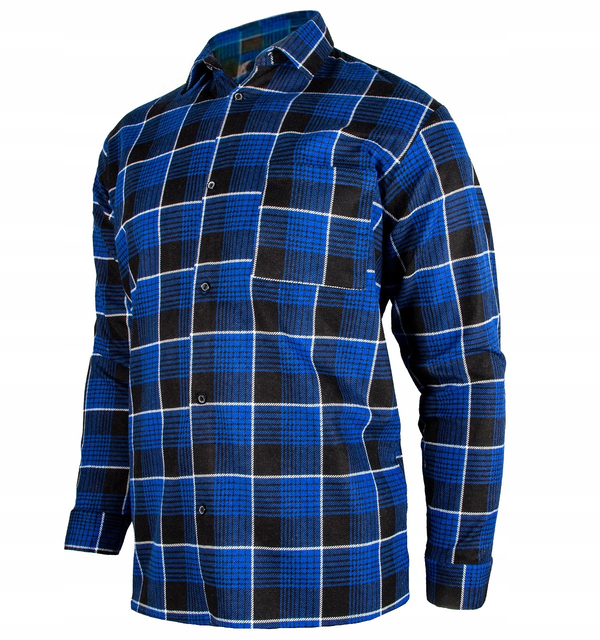 KOSZULA ROBOCZA FLANELOWA NIEBIESKA KRATA XXL 2XL