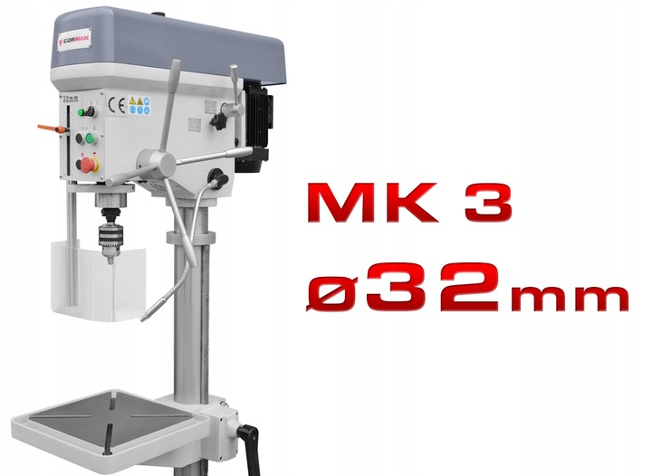 WIERTARKA CORMAK 400V/1,5kW WS32GP PRZEMYSŁOWA STOŁOWA KOLUMNOWA CHŁODZENIE Zasilanie 400 V