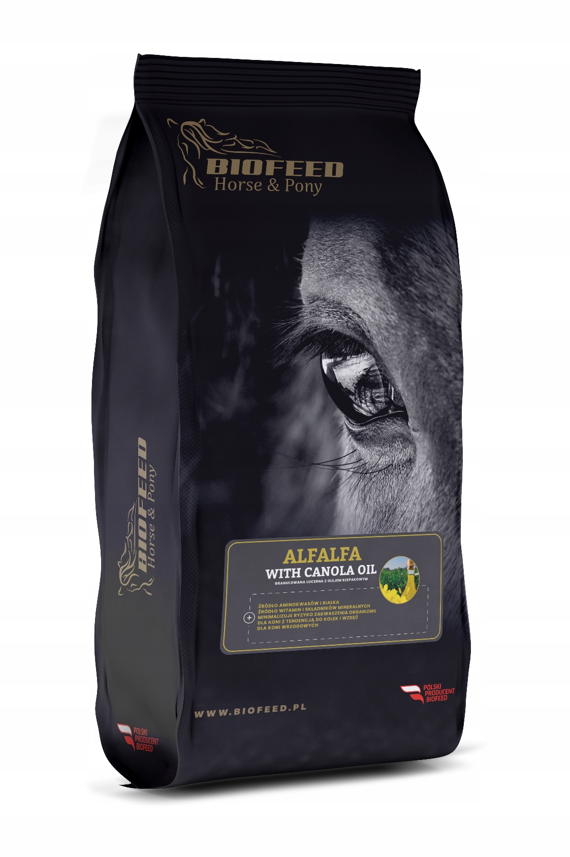 H&p- Alfalfa with canola oil 10kg Biofeed Horse & Pony sieczka z lucerny z