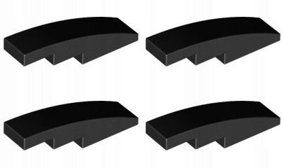 

Lego 61678 Skos 4x1 czarny Nowy (4g) 4 szt.