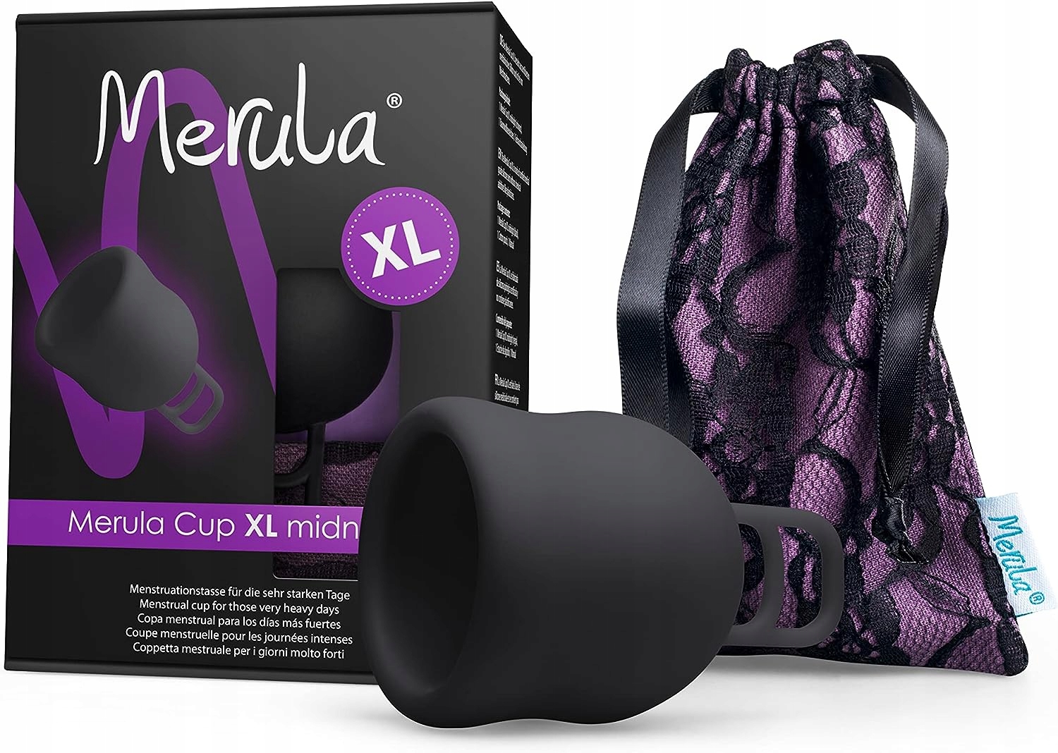 Kubeczek menstruacyjny Merula XL czarny