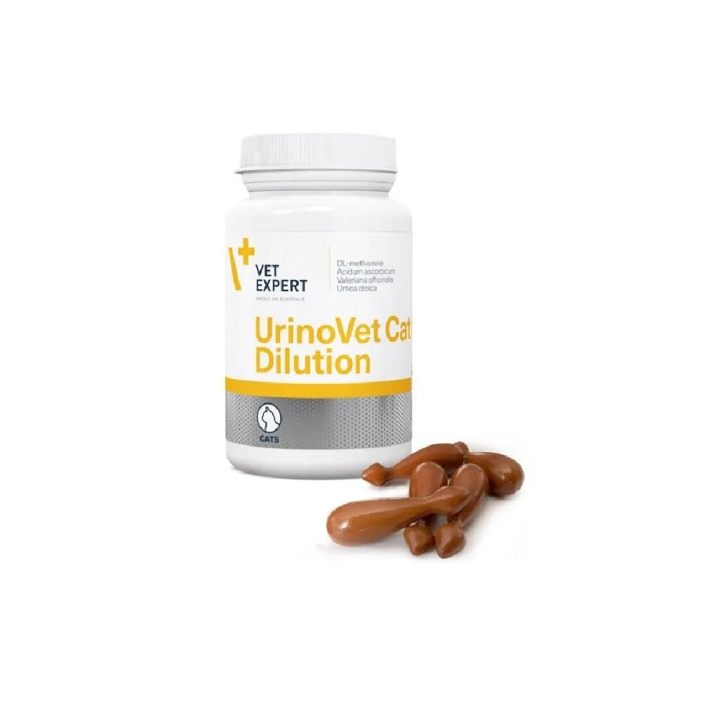 Preparat dla kota na układ moczowy Vet Expert Urinovet Cat Dilution 45 kaps