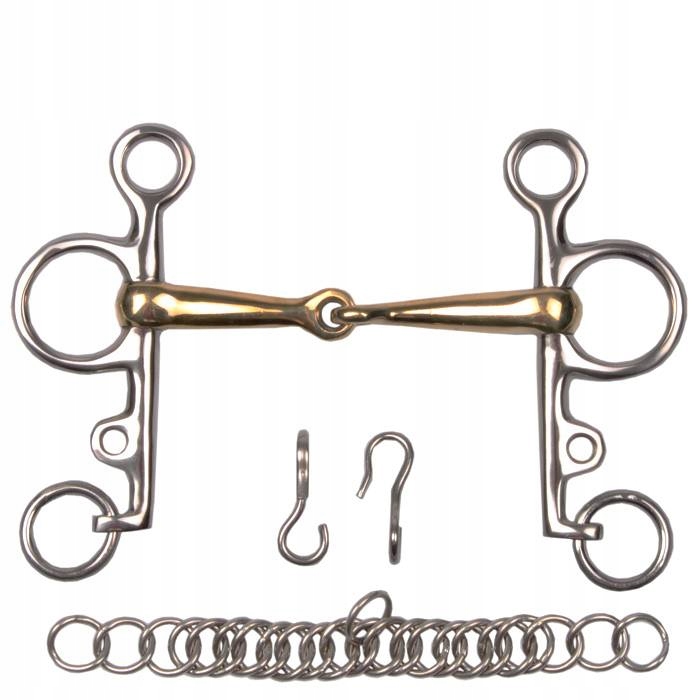 Pelham STALLION pełny z łańcuszkiem 14,5