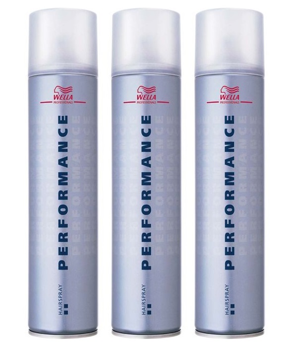 WELLA PERFORMANCE HAIR LAKIER ULTRA HOLD 3X500ML ZESTAW STYLIZACJA WŁOSY