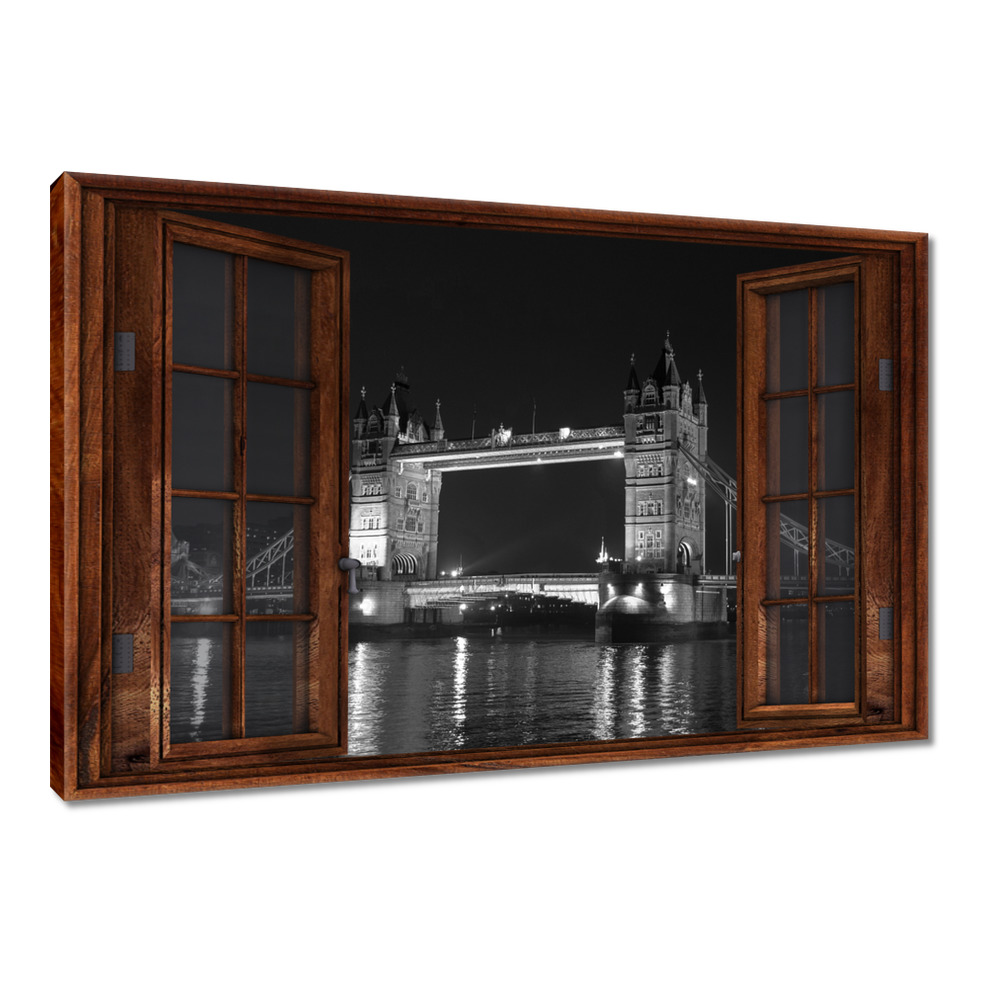 

Obrazy 60x40 Czarno białyTower Bridge