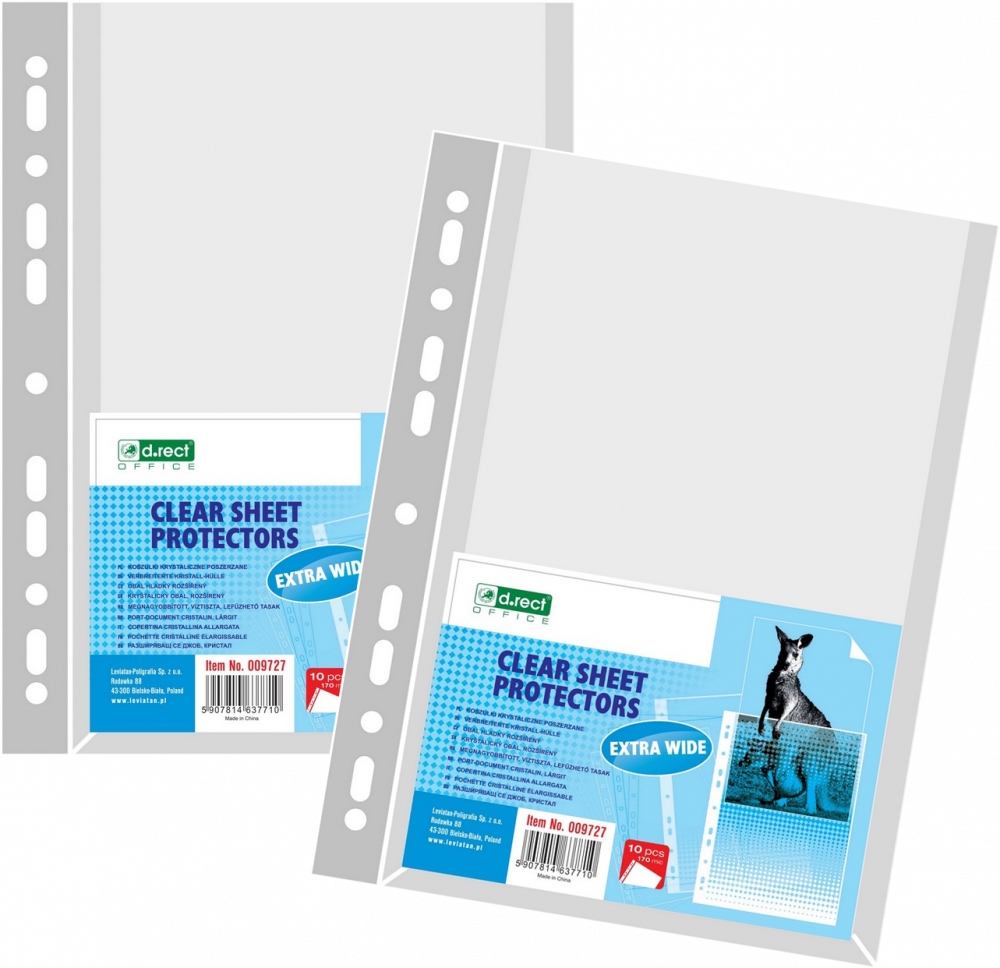 

Koszulki krystaliczne D.Rect poszerzane A4 20szt