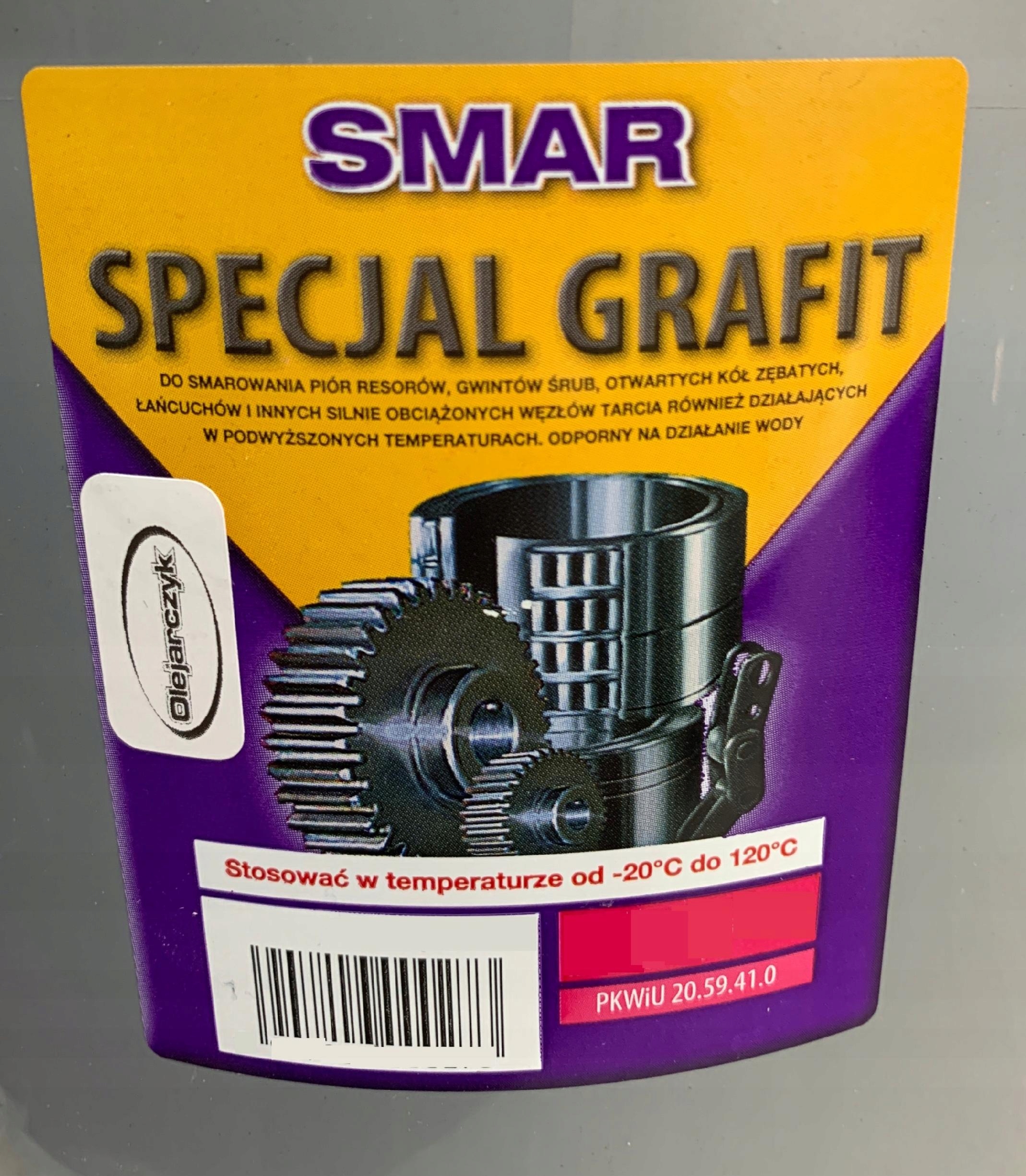 SPECJAL GRAFIT Czarny Smar GRAFITOWANY 4,5kg Producent inny