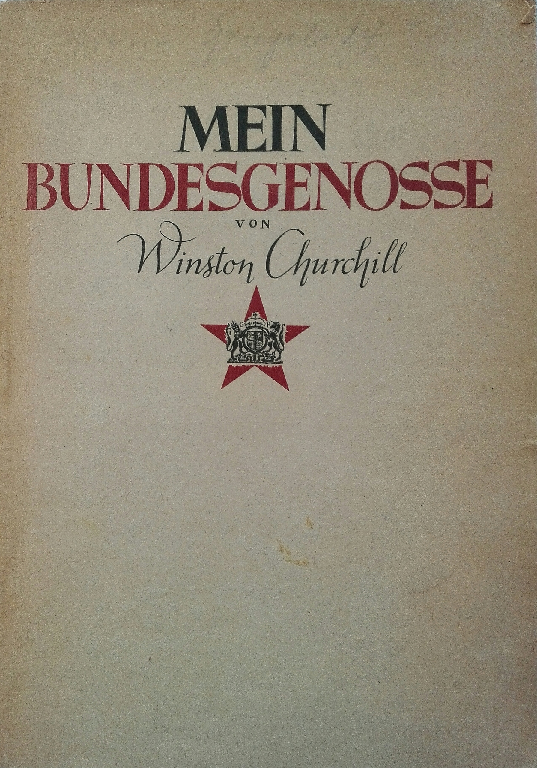 Mein Bundesgenosse Winston Churchill 1942 SPK