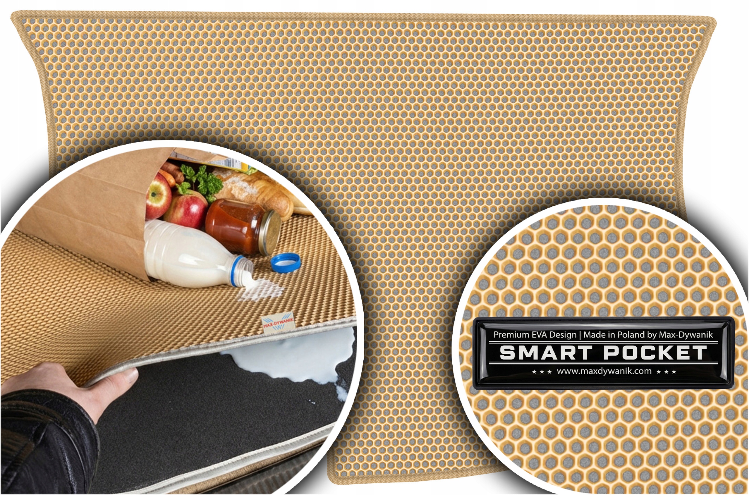 Ford Ka I Hatchback 1996-2008 Vložka do kufru Eva Smart Pocket Béžová