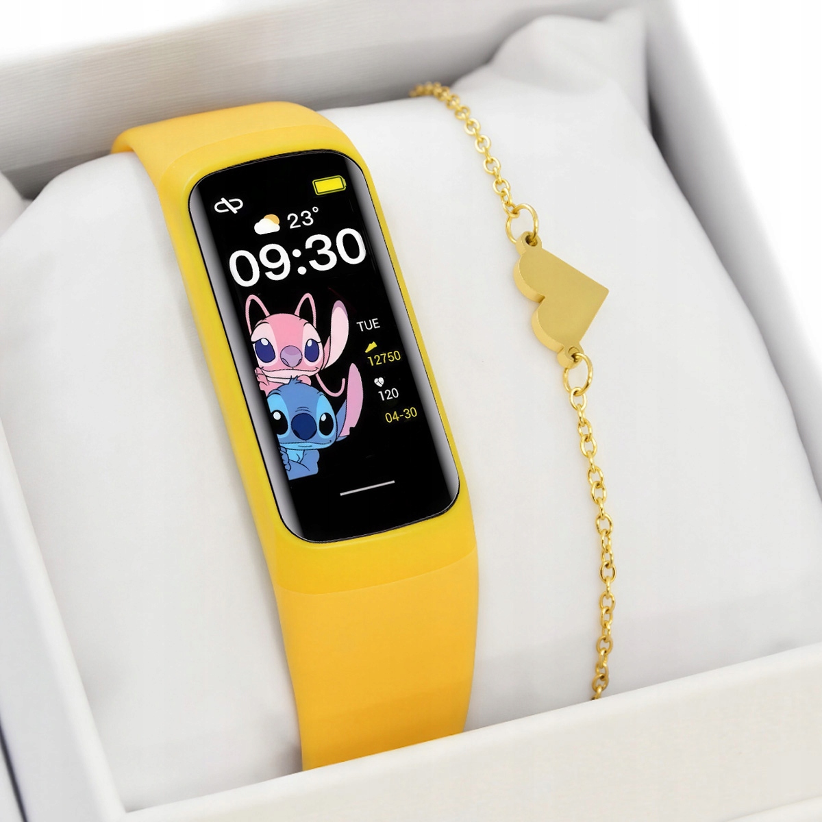 Dětský set Chytré Hodinky Amoled Smartband Fit Sms Kroky Puls Teploměr