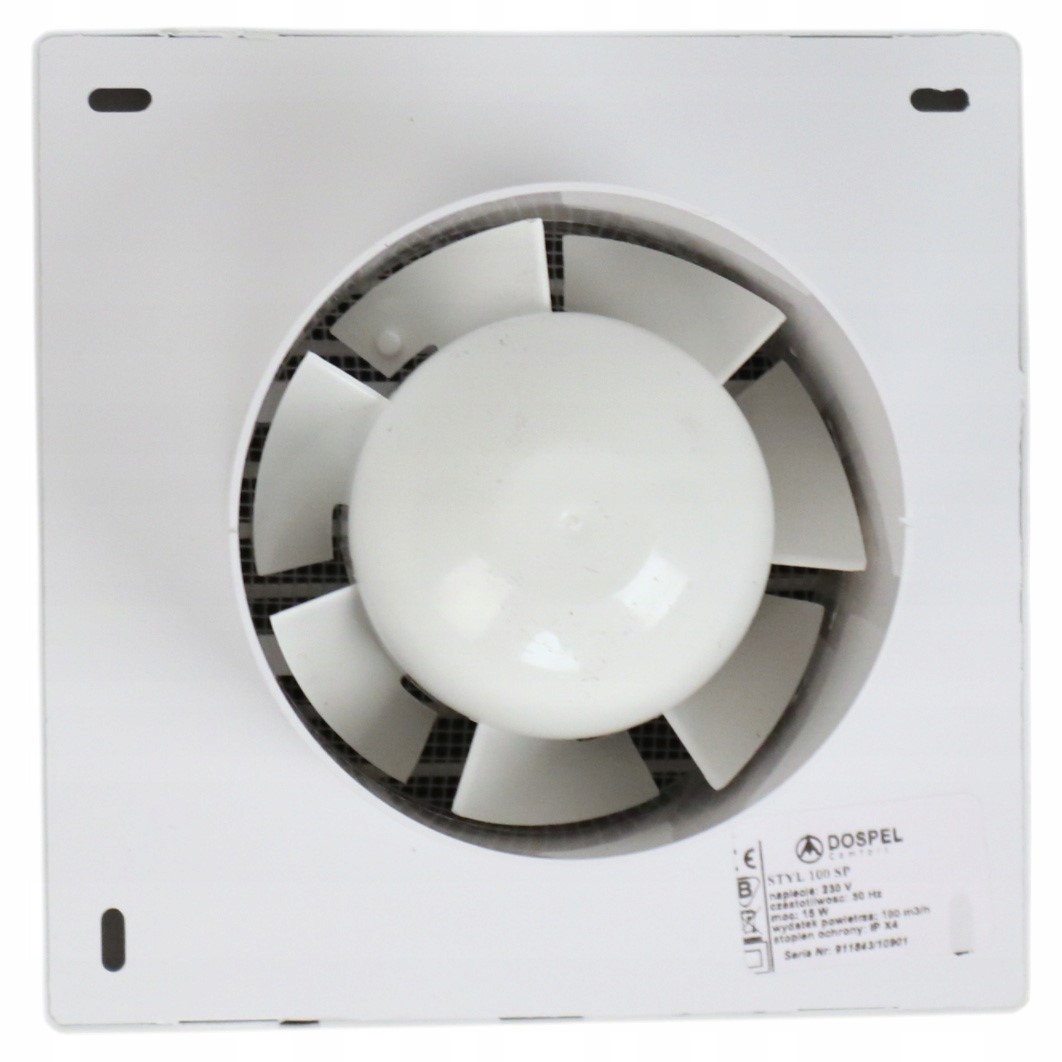 WENTYLATOR ŚCIENNY DOSPEL STYL 100 S-P STANDARD 24 Kod producenta 007-0001P