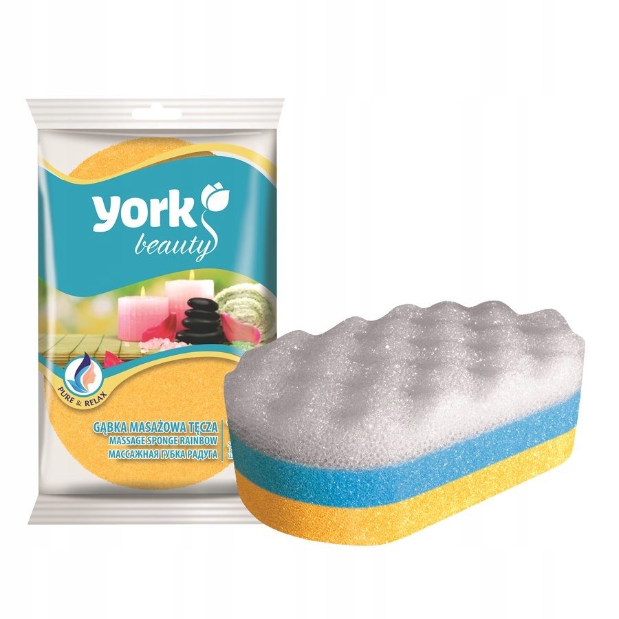 

Gąbka masażowa Tęcza York