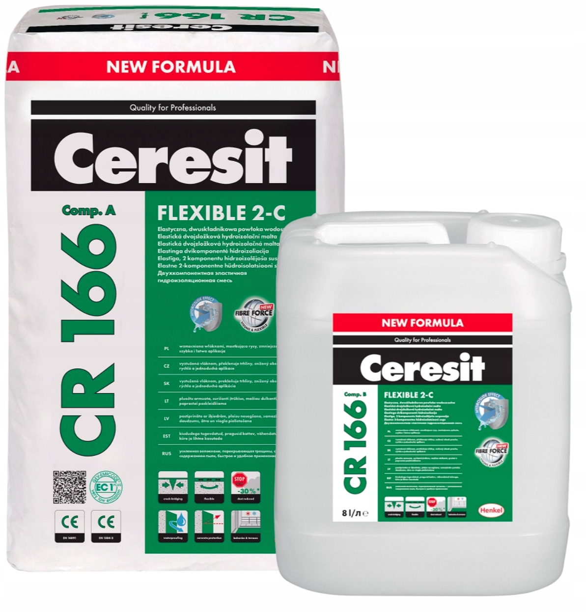 CR166 Elastyczna powłoka wodoszczelna 8 l 24 kg