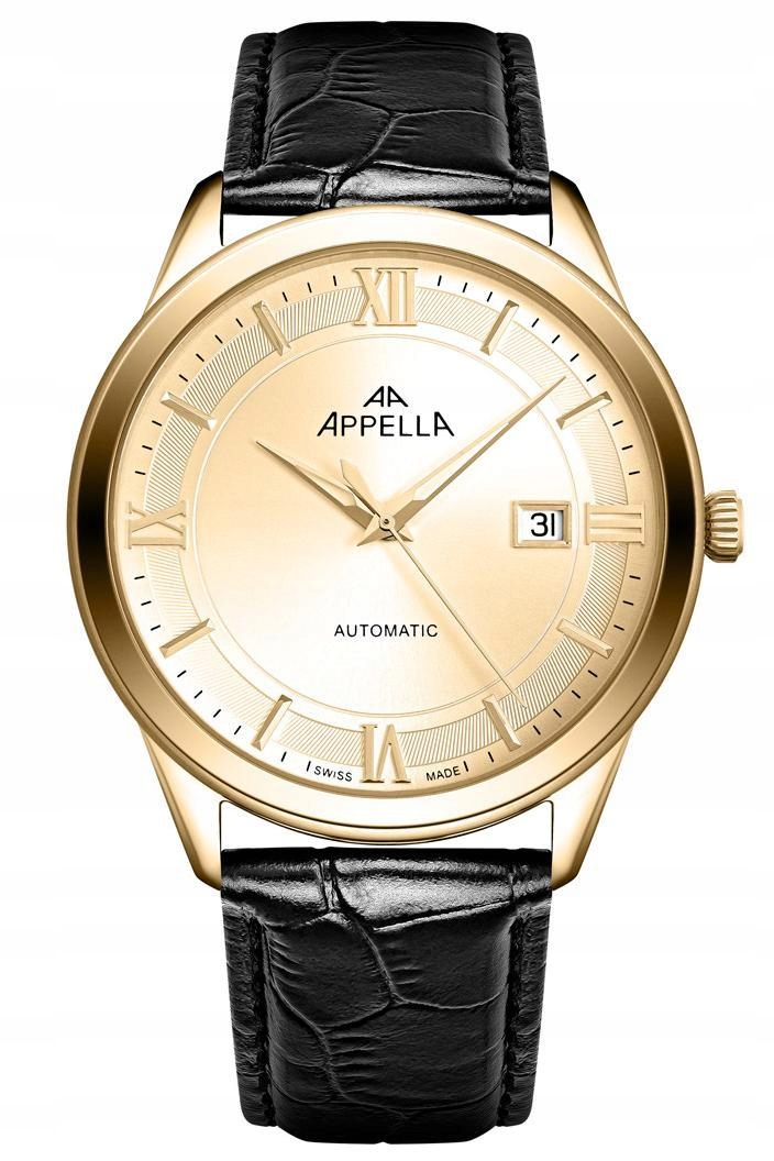 Nové Originální Pánské hodinky Appella L70014.1261A Automatické datum gravírování