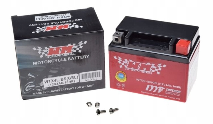 

Akumulator Wm Żelowy YTX4L-BS 4AH 12V Skuter Motor