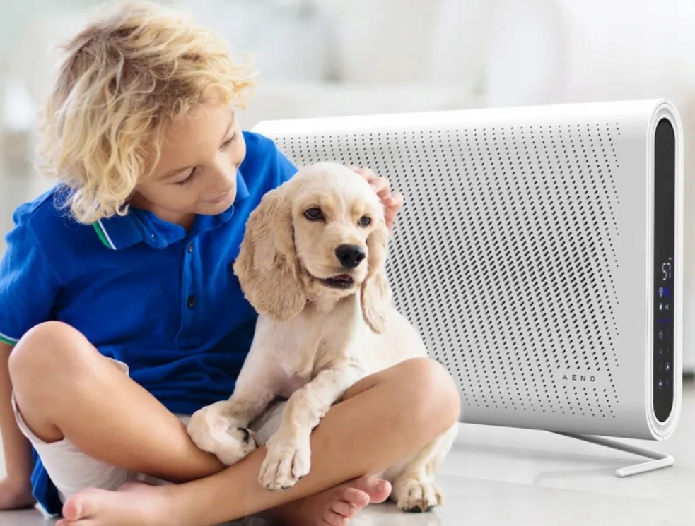 Oczyszczacz powietrza AENO AP2S HEPA 13 UV Wi-Fi Poziom hałasu 66 dB