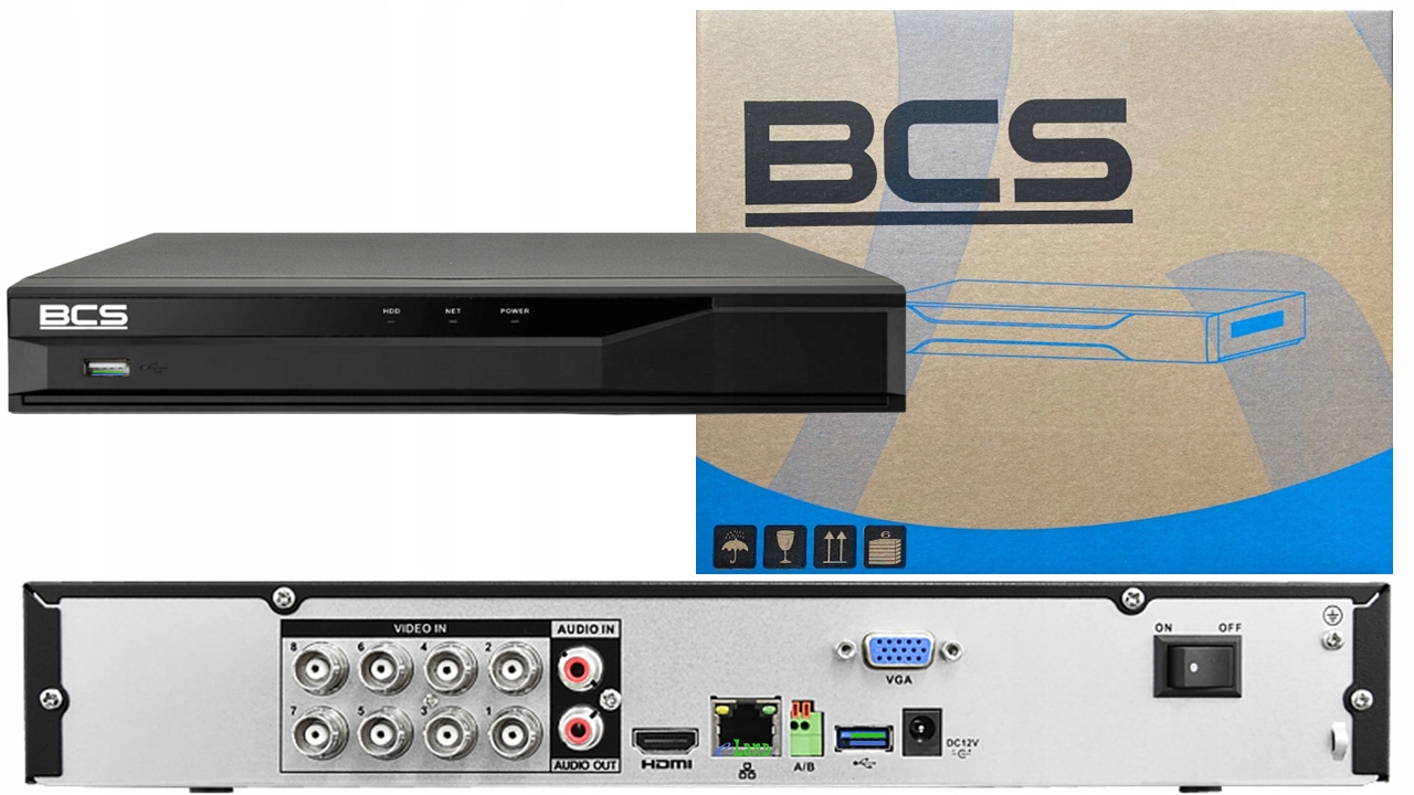 

Rejestrator 5w1 BCS-L-XVR0801-4KE-IV 8kamer 8MPx