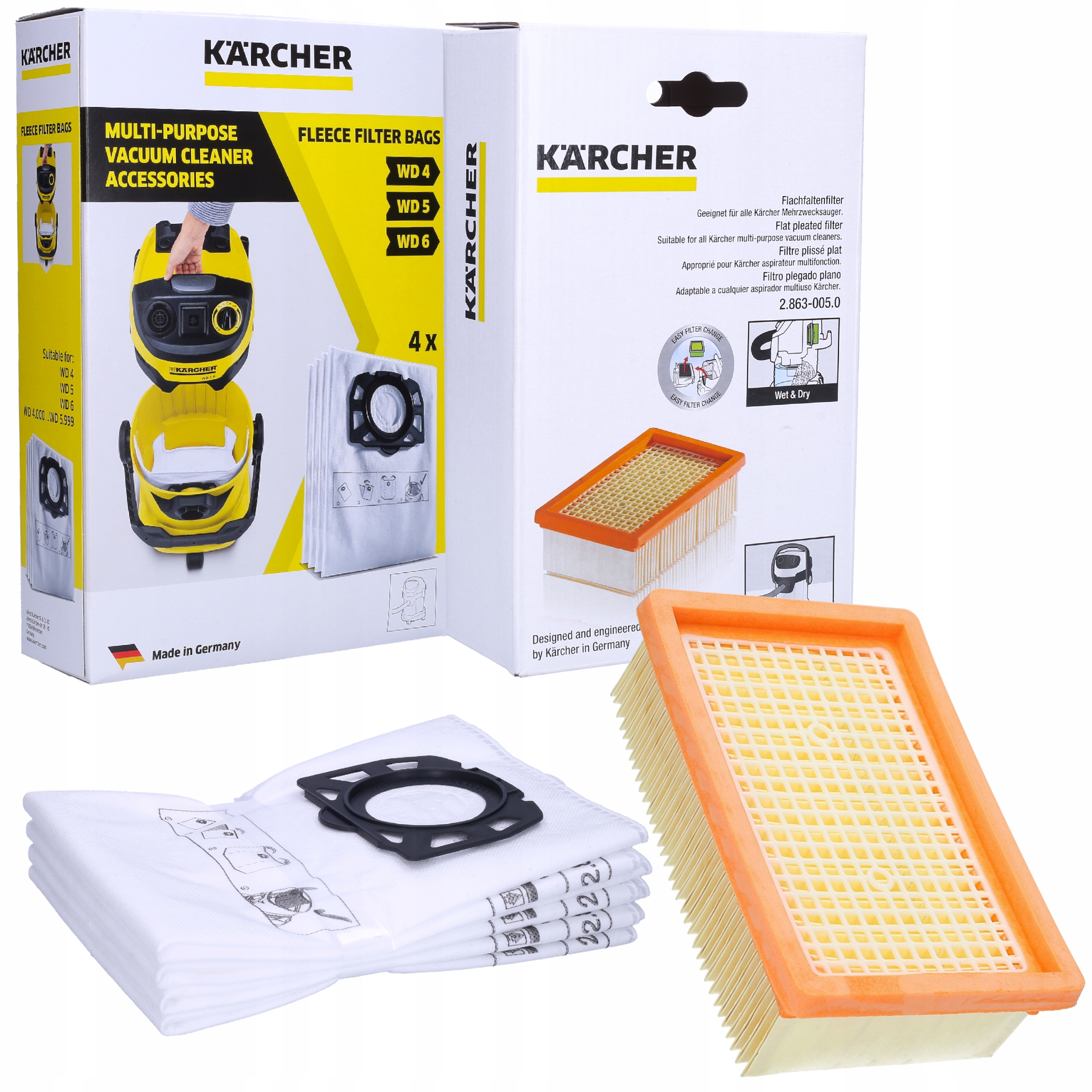 

Filtr Do Karcher Wd 4 5 6 + 4 Worki 2.863-006 Org