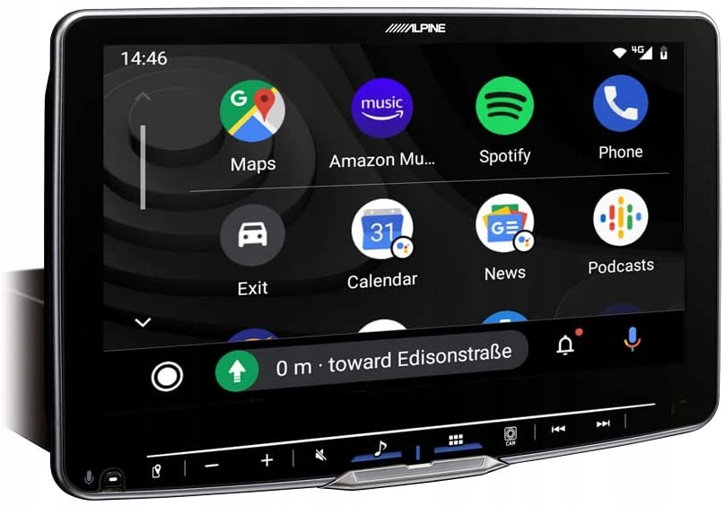 Automobilové rádio iPhone CarPlay Android Auto Wi-Fi Alpine ILX-F905D