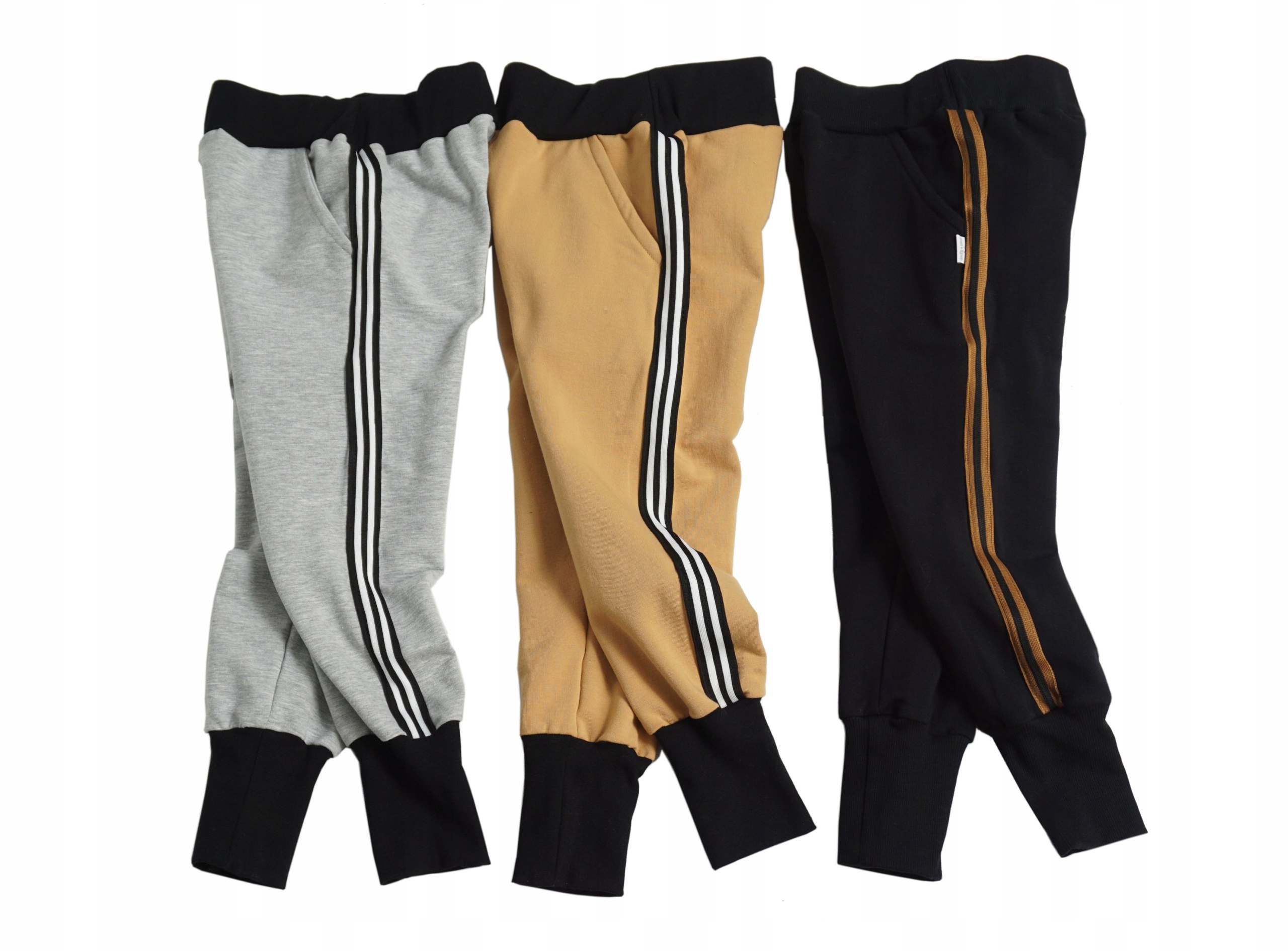 F&R SPODNIE DRESOWE CIEPŁE JOGGERY POLSKIE 110 Zapięcie brak