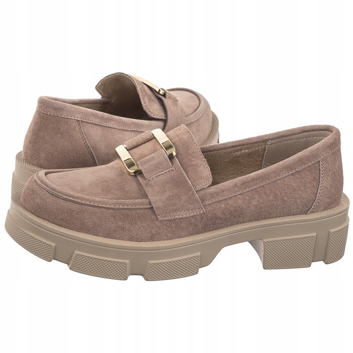 Dámské semišové mokasíny Filippo Béžové DP6099/24