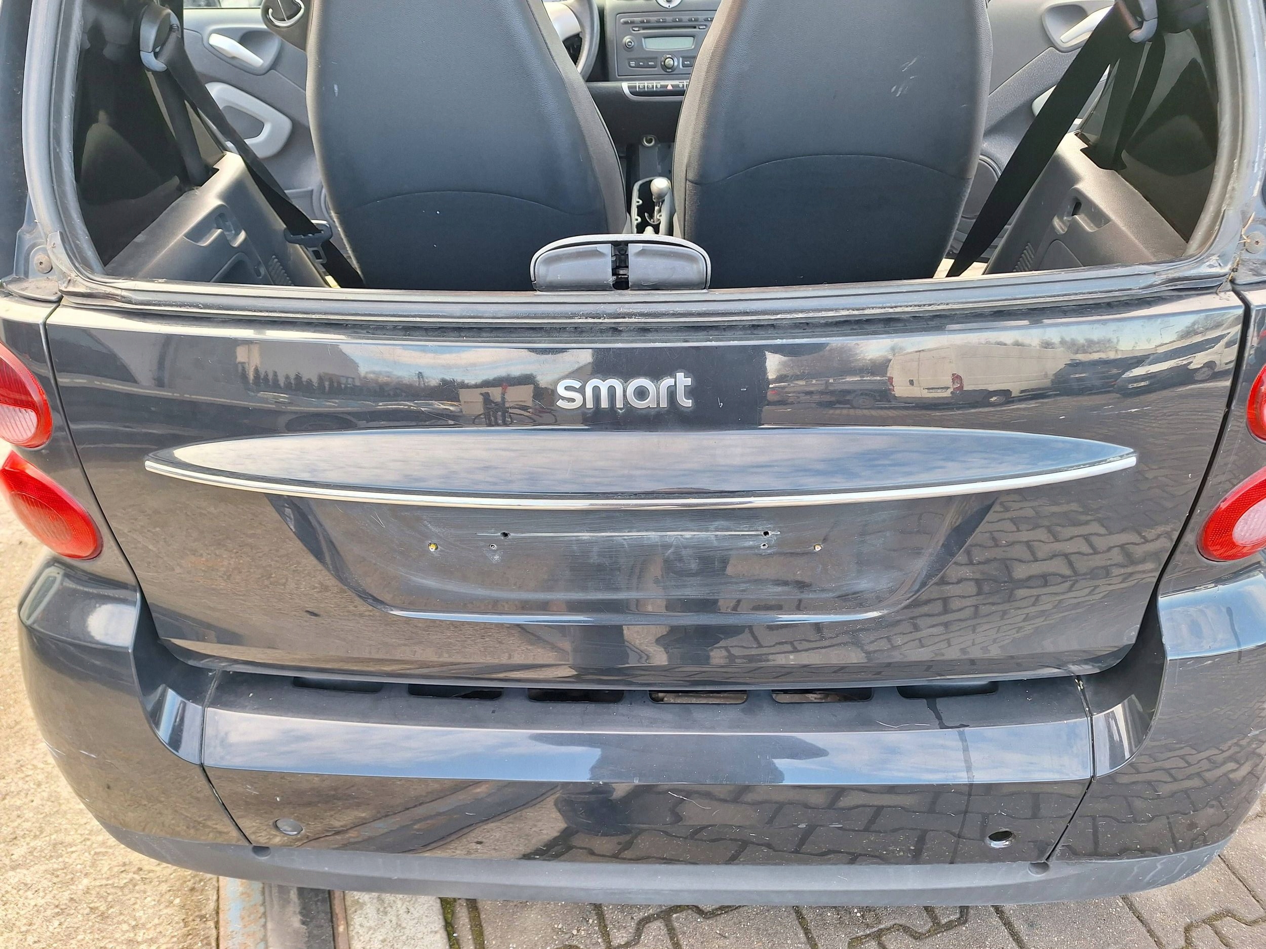 SMART ForTwo 2 II 451 07-14 boot door lower boot BURTA black EB1 ECA