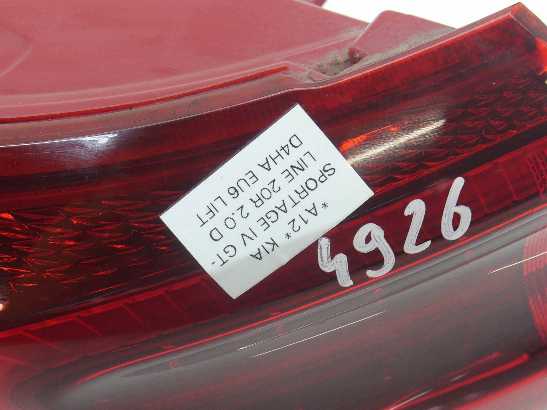 light rear part rear left KIA SPORTAGE IV 4 LIFT 92401F1600