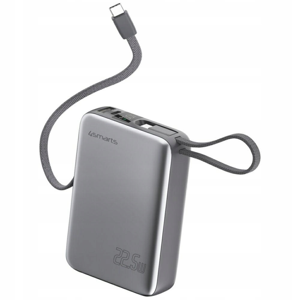 Powerbanka 4smarts Pocket Dual Cord 20000mAh 22.5W s vestavěným zařízením