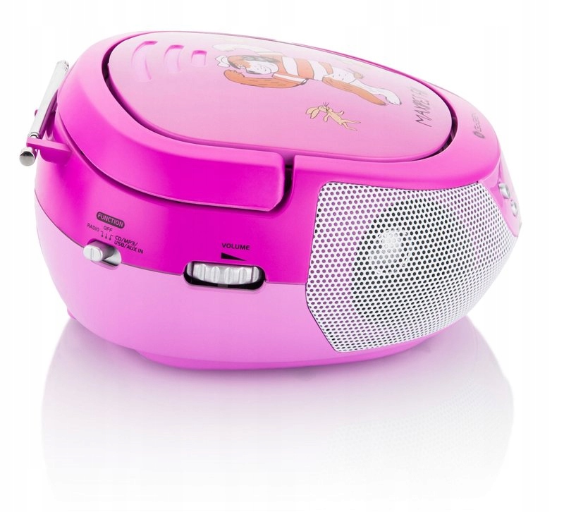 BOOMBOX DLA DZIECI RADIO KARAOKE MIKROFON PINK RÓŻ Kod producenta GOGMAXIPREHRAVACP